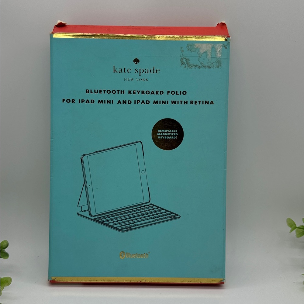 Kate Spade original box Bluetooth keyboard folio for iPad mini no charging cord - Picture 2 of 12